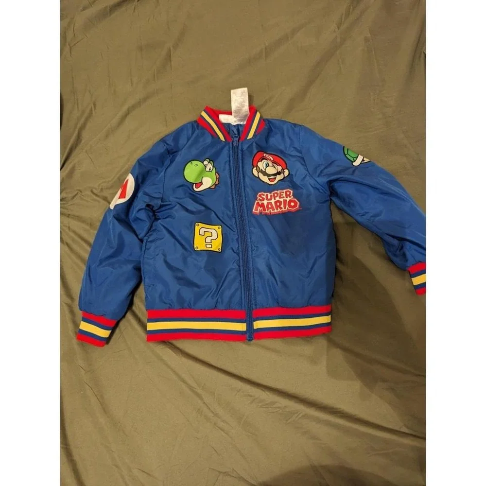 Nintendo‎ kids size 5/6 mario bomber jacket 2023